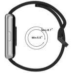 For Samsung Galaxy Fit 3 SM-R390 Solid Color Buckle Silicone Watch Band - Image 5