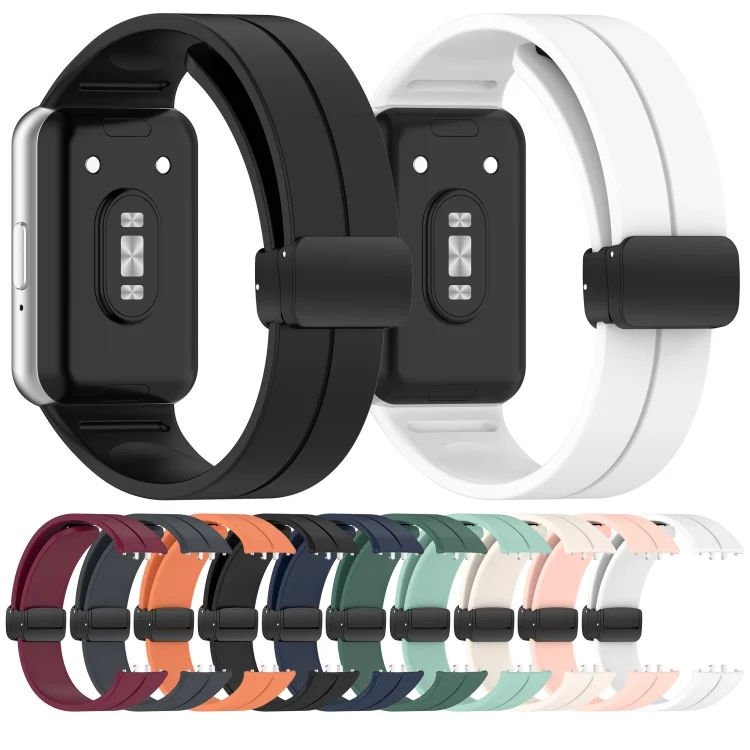 SYA0025092_B2.webp For Samsung Galaxy Fit 3 SM-R390 Magnetic Folding Buckle Silicone Watch Band - Image 3