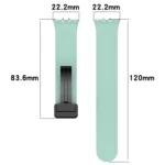 For Samsung Galaxy Fit 3 SM-R390 Magnetic Folding Buckle Silicone Watch Band - Image 4