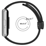 For Samsung Galaxy Fit 3 SM-R390 Magnetic Folding Buckle Silicone Watch Band - Image 5