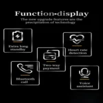X16pro 1.53 inch Color Screen Smart Watch, Support Bluetooth Call / Heart Rate / Blood Pressure / Blood Oxygen Monitoring - Image 3