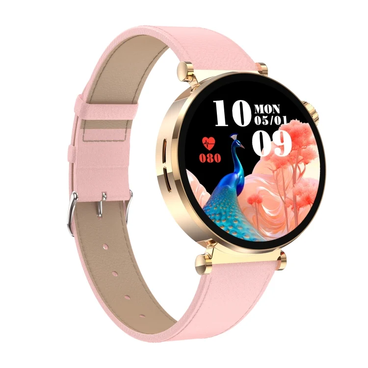 SYA002515101A_1.webp ET490 1.27 inch Color Screen Smart Watch Leather Strap, Support Bluetooth Call / ECG - Image 8
