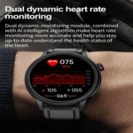 ET470 1.39 inch Color Screen Smart Watch Leather Strap, Support Bluetooth Call / ECG - Image 3