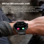 ET470 1.39 inch Color Screen Smart Watch Leather Strap, Support Bluetooth Call / ECG - Image 6