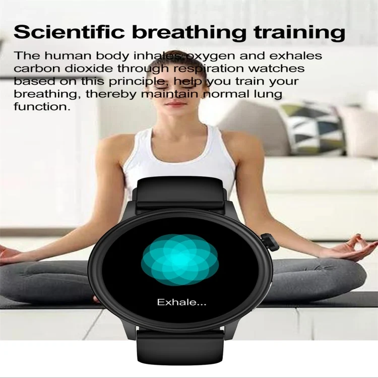 SYA0025269_B5.webp ET470 1.39 inch Color Screen Smart Watch Silicone Strap, Support Bluetooth Call / ECG - Image 6