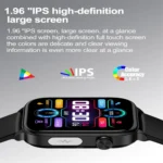 ET570 1.96 inch Color Screen Smart Watch Silicone Strap, Support Bluetooth Call / ECG - Image 2
