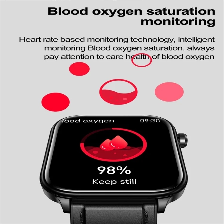 SYA0025273_B1.webp ET570 1.96 inch Color Screen Smart Watch Leather Strap, Support Bluetooth Call / ECG - Image 2