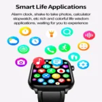ET570 1.96 inch Color Screen Smart Watch Leather Strap, Support Bluetooth Call / ECG - Image 4