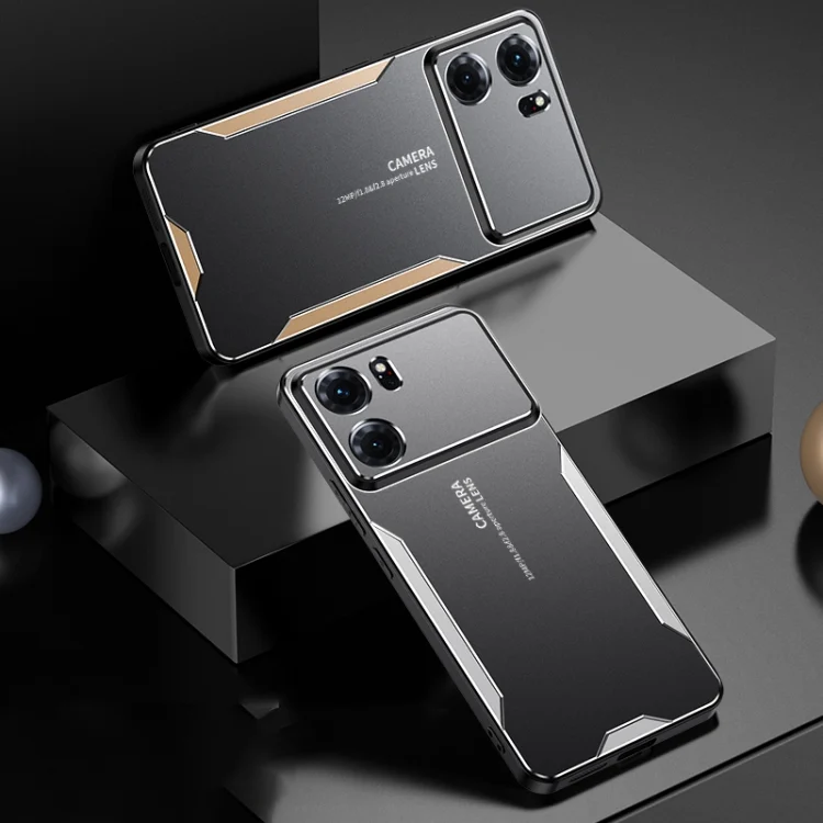 SYA002528920A_1.webp Blade Series TPU Hybrid Metal Phone Case, For OPPO Reno4, For OPPO Reno3 Pro, For OPPO A1 - Image 2