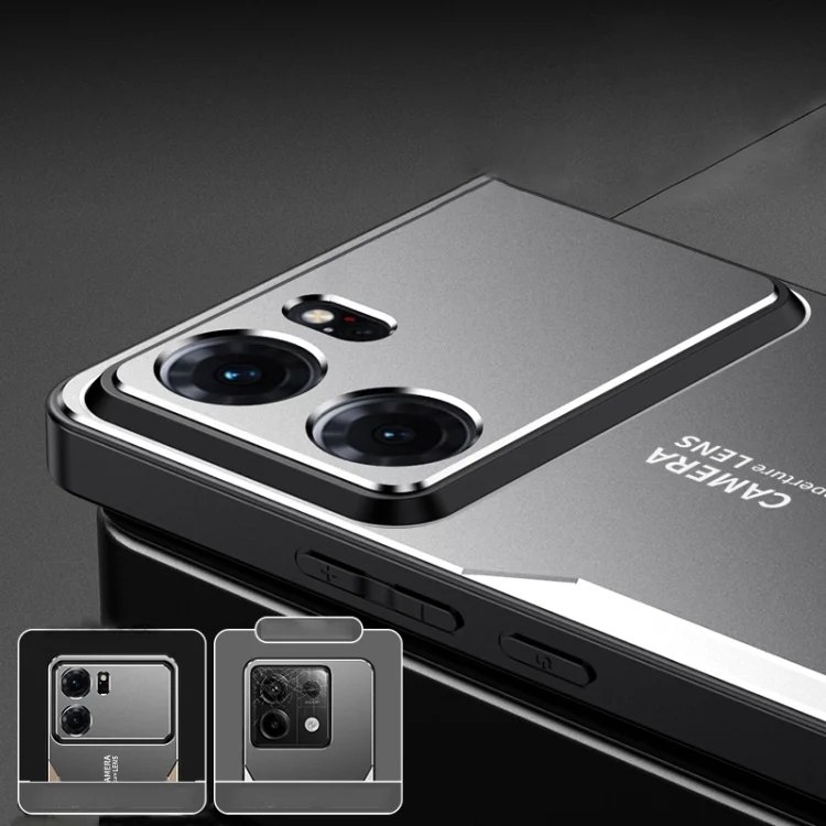 SYA002528920A_5.webp Blade Series TPU Hybrid Metal Phone Case, For OPPO Reno4, For OPPO Reno3 Pro, For OPPO A1 - Image 6