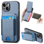 Carbon Fiber Vertical Flip Wallet Stand Phone Case, For iPhone 15, For iPhone 14 Plus, For iPhone 14, For iPhone 14 Pro