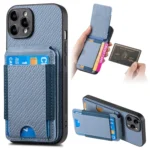 Carbon Fiber Vertical Flip Wallet Stand Phone Case, For iPhone 14 Pro Max, For iPhone 13 Pro Max, For iPhone 13 Pro, For iPhone 13