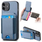 Carbon Fiber Vertical Flip Wallet Stand Phone Case, For iPhone 12, For iPhone 12 Pro Max, For iPhone 12 Pro, For iPhone 11 Pro Max