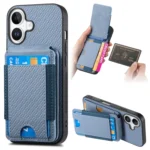 Carbon Fiber Vertical Flip Wallet Stand Phone Case, For iPhone 16, For iPhone 15 Pro Max, For iPhone 15 Pro, For iPhone 15 Plus