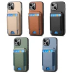 Carbon Fiber Vertical Flip Wallet Stand Phone Case, For iPhone 12, For iPhone 12 Pro Max, For iPhone 12 Pro, For iPhone 11 Pro Max - Image 2