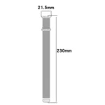 For Honor Band 9 Milan Magnetic Steel Mesh Watch Band - Image 4