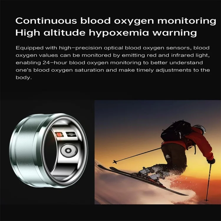 SYA0025367_B5.webp R3 SIZE 23 Smart Ring, Support Heart Rate / Blood Oxygen / Sleep Monitoring - Image 6