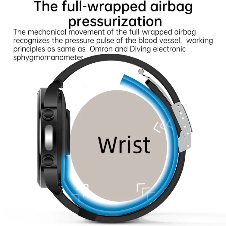 SYA0025370_B4.webp P70 1.3 inch Color Screen Smart Watch, Support Accurate Air Pump Blood Pressure / ECG - Image 5