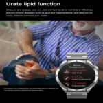 ET485 1.43 inch Color Screen Smart Watch Steel Strap, Support Bluetooth Call / ECG - Image 7