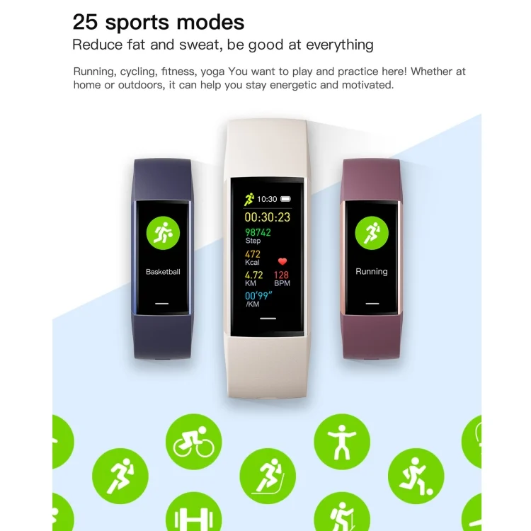 SYA0025404_B10.webp C80 IP67 Waterproof Smart Bracelet Sport Fitness Tracker - Image 11