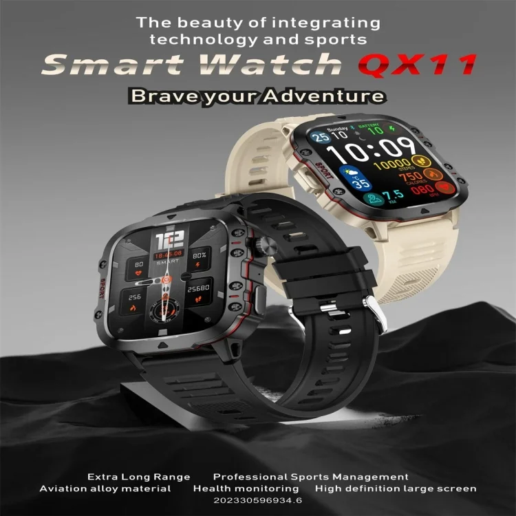 SYA0025419_B1.webp QX11 1.96 inch Color Screen Smart Watch Milan Steel Strap Support Bluetooth Call - Image 2