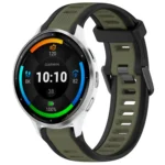 22mm Two Color Textured Silicone Watch Band