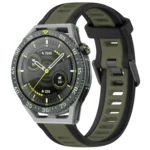 22mm Two Color Textured Silicone Watch Band