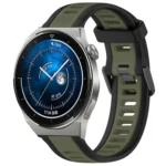 22mm Two Color Textured Silicone Watch Band