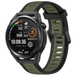 22mm Two Color Textured Silicone Watch Band