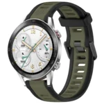 22mm Two Color Textured Silicone Watch Band