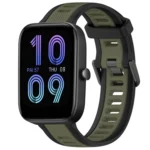 20mm Two-Color Textured Silicone Watch Band