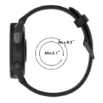 18mm Two Color Textured Silicone Watch Band - Image 5