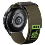 20mm Two Color Nylon Canvas Hook And Loop Fastener Watch Band - Image 3