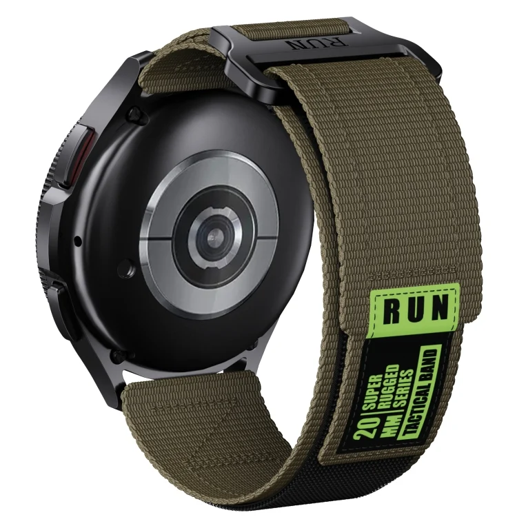 SYA002544301F_1.webp 20mm Two Color Nylon Canvas Hook And Loop Fastener Watch Band - Image 3