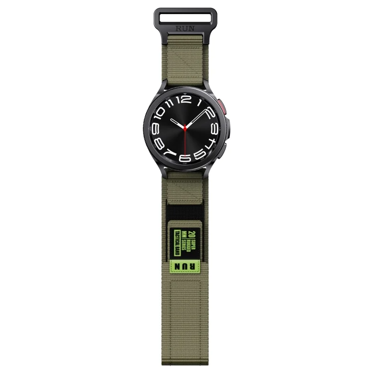 SYA002544301F_4.webp 20mm Two Color Nylon Canvas Hook And Loop Fastener Watch Band - Image 6