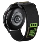 22mm Two Color Nylon Canvas Hook And Loop Fastener Watch Band - Image 3