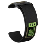 22mm Two Color Nylon Canvas Hook And Loop Fastener Watch Band - Image 4