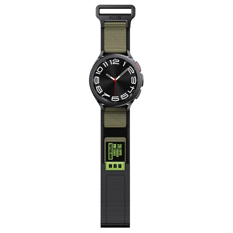 SYA002544401D_4.webp 22mm Two Color Nylon Canvas Hook And Loop Fastener Watch Band - Image 6