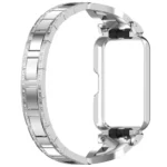 For Samsung Galaxy Fit 3 X Shaped Dual Row Diamond Metal Frame Watch Band - Image 8