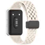 For Samsung Galaxy Fit 3 Hole Style Magnetic Folding Buckle Silicone Watch Band - Image 7