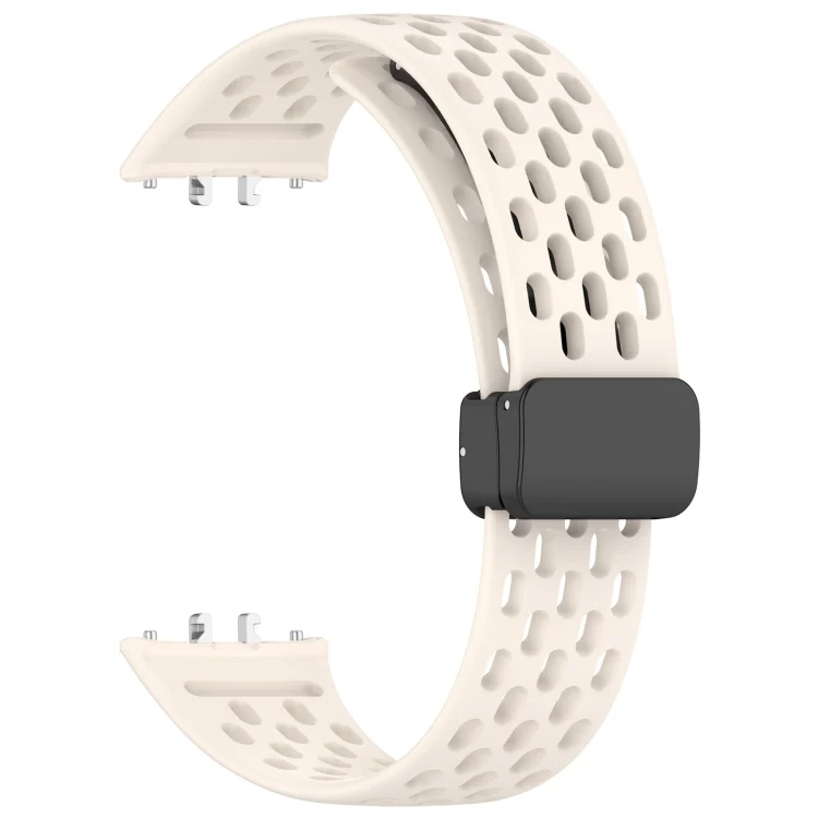 SYA002545001A_2.webp For Samsung Galaxy Fit 3 Hole Style Magnetic Folding Buckle Silicone Watch Band - Image 8