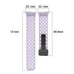 For Samsung Galaxy Fit 3 Hole Style Magnetic Folding Buckle Silicone Watch Band - Image 4