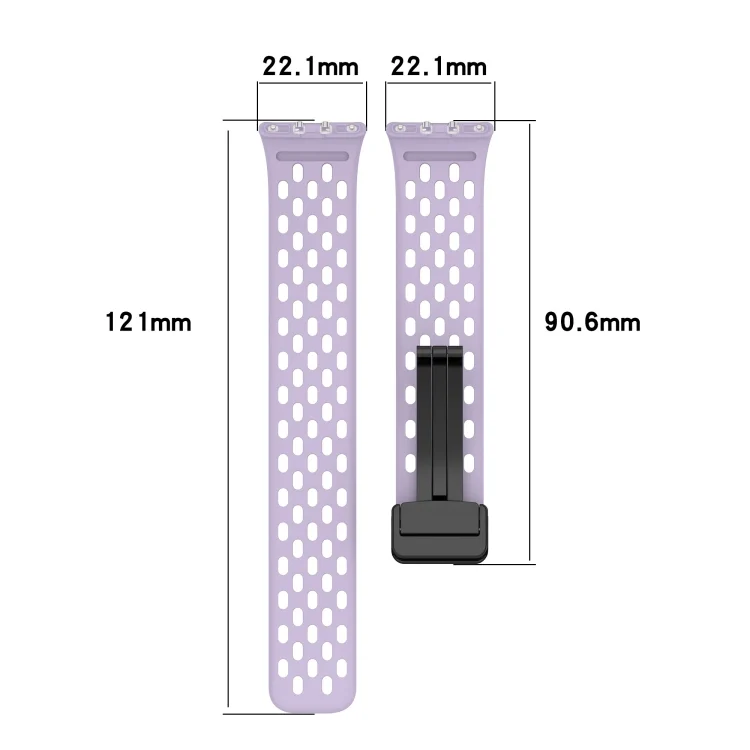 SYA0025450_B3.webp For Samsung Galaxy Fit 3 Hole Style Magnetic Folding Buckle Silicone Watch Band - Image 4