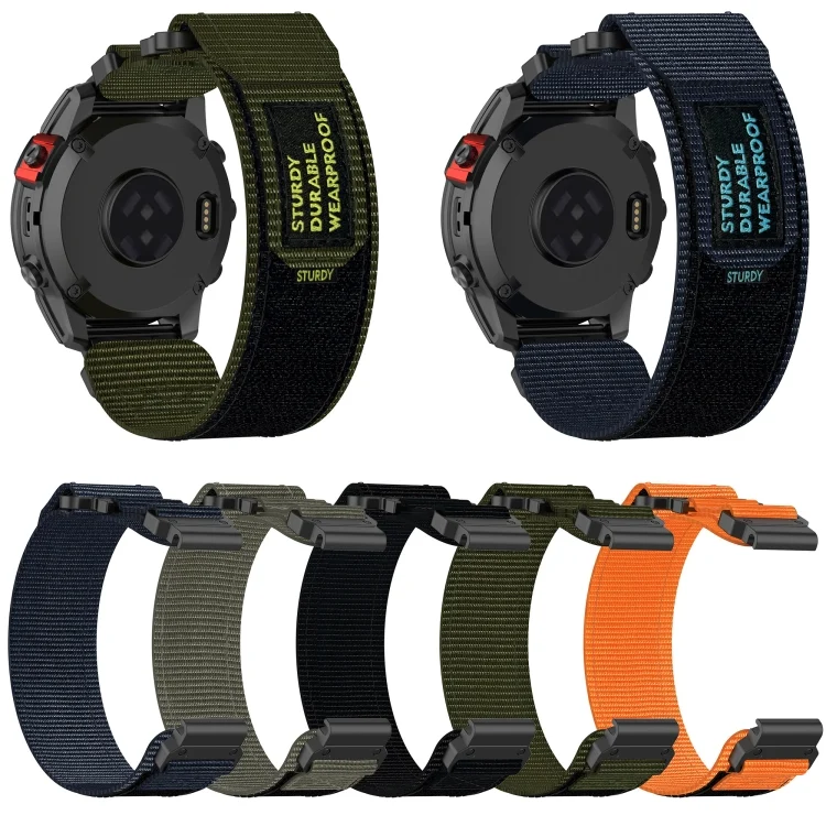 SYA0025471_B2.webp 26mm Nylon Hook And Loop Fastener Watch Band - Image 3