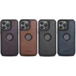 Suteni G1 Magsafe Leather Back Phone Case, For iPhone 15 Pro, For iPhone 15 Plus, For iPhone 15, For iPhone 14 Plus, For iPhone 14 - Image 3