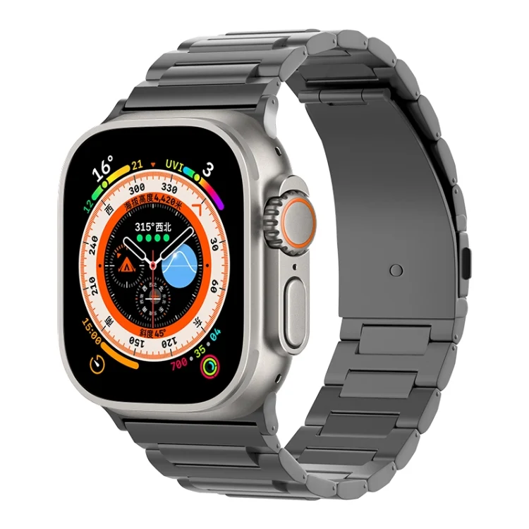 I-Shaped Titanium Watch Band, For Apple Watch SE 2022 44mm, For Apple Watch Series 7 45mm