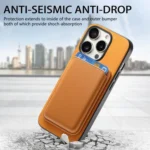 Retro Magsafe Card Bag PU Back Cover Phone Case, For iPhone 11 Pro, For iPhone XS Max - Image 7