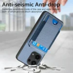 Carbon Fiber Vertical Flip Wallet Stand Phone Case, For Xiaomi 13, For Xiaomi Civi 2, For Xiaomi 12T Pro, For Xiaomi 12T - Image 4