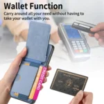 Carbon Fiber Vertical Flip Wallet Stand Phone Case, For Xiaomi 13, For Xiaomi Civi 2, For Xiaomi 12T Pro, For Xiaomi 12T - Image 5
