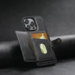 Suteni M1 Oil Wax MagSafe Detachable Horizontal Card Bag Phone Case, For iPhone 12, For iPhone 12 Pro Max, For iPhone 12 Pro - Image 6